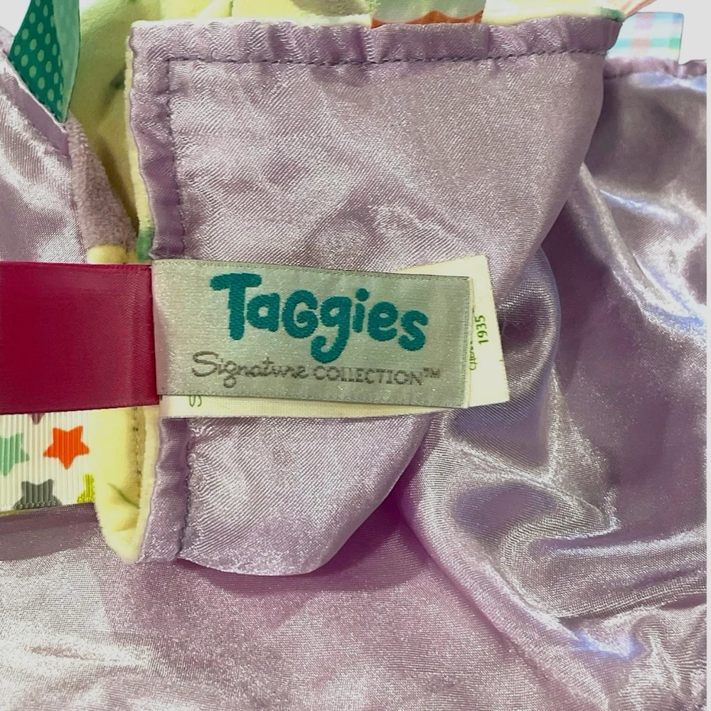 Mary Meyer Taggies Signature Flora Fawn Deer Plush Lovey Satin Back Sensory Toy